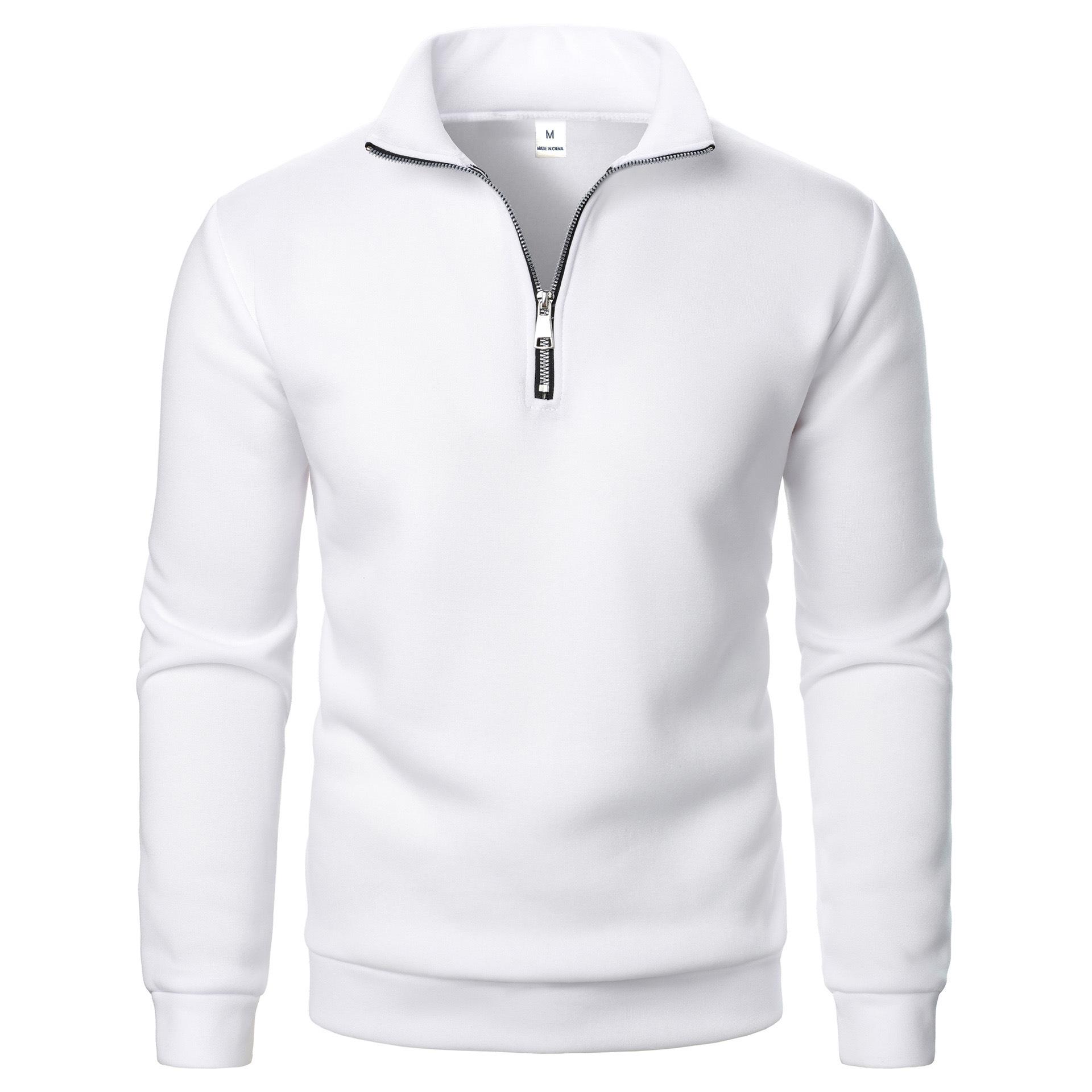 Unisex Stand Collar Half-Zip Fashion Hoodie Jacket for Spring and Autumn 2025. Extra Extra Extra Large