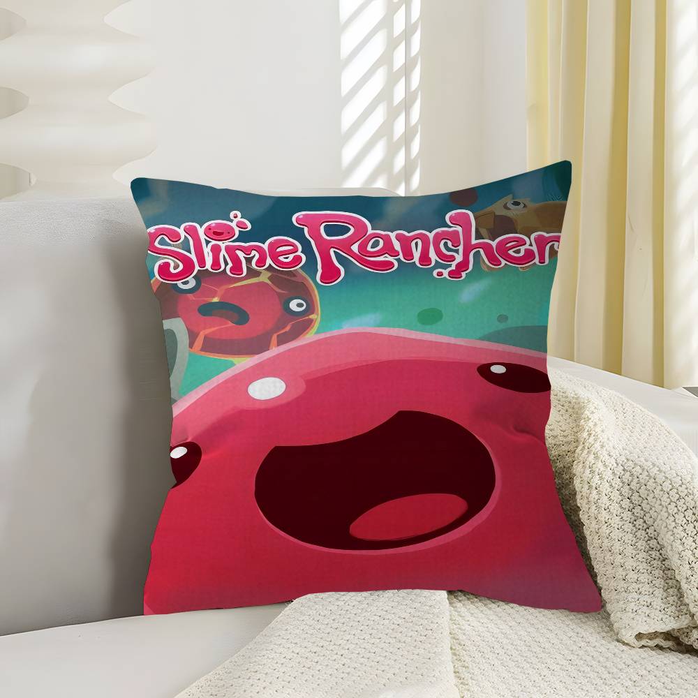 

Гра S-Slime Rancher Подушка Подарунок Домашній Офіс Декорація Спальня Диван Автомобіль Чохол на подушку 45x45 12x12Inch