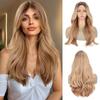 Synthetic Wavy Wig With Bangs Extension Long Wig Heat Resistant Wigs For Women Daily Party Use