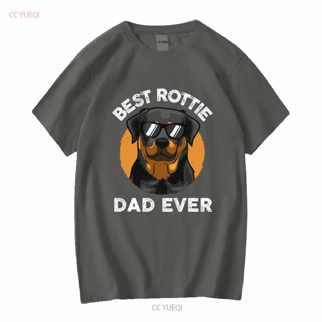 Funny Rottweiler Dad Design For Men Grandpa Rottie Quote T shirt vintage Washed Comfortable streetwear homme Breathable