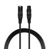 New 0.5/1/3/2m XLR 3 Pin Female to 5 Pin Male XLR Cable for Microphone Stage Light