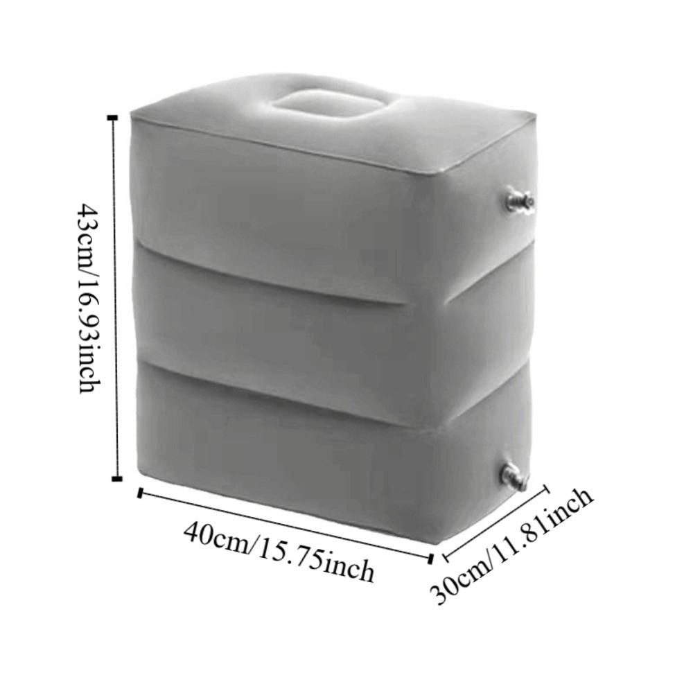 Foot Relax Inflatable Footrest Comfortable Seat Cushion Compact Leg Cushion Pillow Car Travel