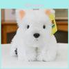 West Highland Dog Plush Toy Soft Short Pile Stuffed Animal White Pp Cotton Filling