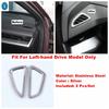 Edelstahl Silber Auto Handschuhfach Paillette / Hinterer Luftauslass / Türschalen Panel Zubehör Abdeckung Zierleiste für MG 5 MG5