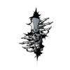 Car Sticker Horror Characters Skull Force Open From Cracked Series Car Styling Automobile Window Body Halloween Decal Decoration