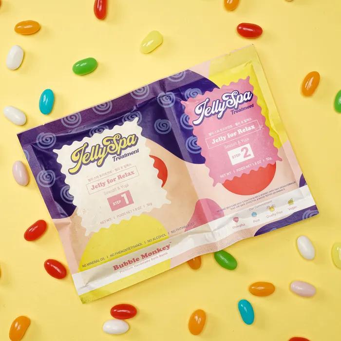 

Bubble Monkey Foot Bath Jelly Spa Treatment Relax 100g X 1