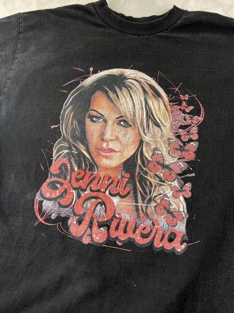 

Vintage Jenni Rivera Shirt Mens Large Graphic Tee Latin Music Butterfly Concert Unisex T-Shirt XXXL