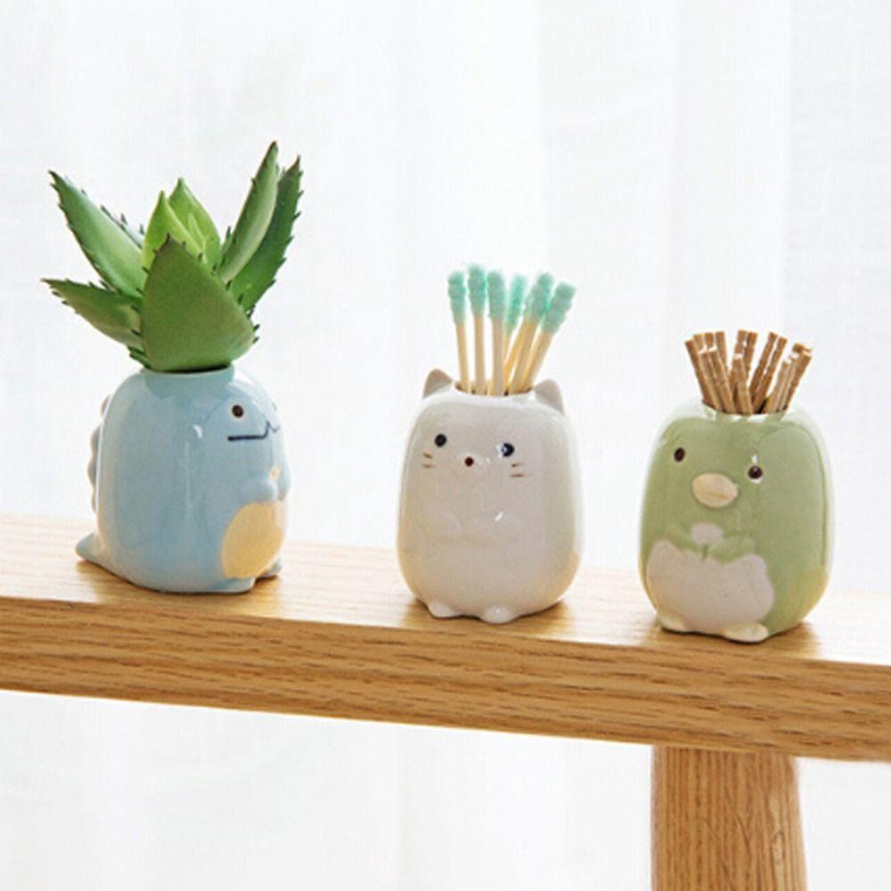 Animals Bathroom Accessories Storage Box Toothbrush Holder Toothpick Dispenser Tooth Brush Stand