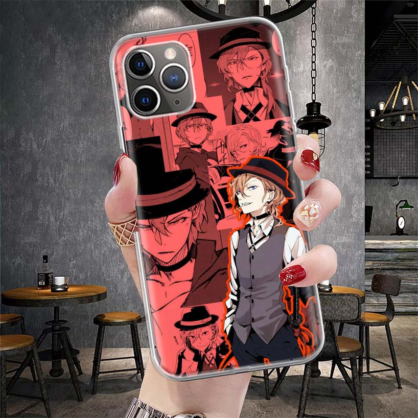 Bungo Stray Dogs Manga Soft Phone Case For IPhone 11 17 Air 16E 16 Pro Max 15 + 14 Plus 13 Mini 12 Apple 7 SE 8 Fundas Coque 11