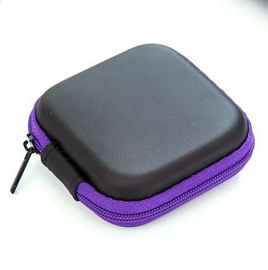 Durable EVA Zipper Data Cable & Earphone Storage Bag
