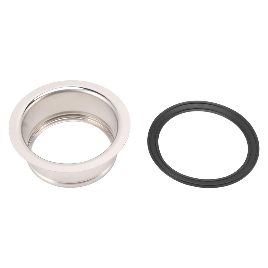 Brida de Fregadero Extendida de Cocina Acero Inoxidable Brida de Fregadero Profundo con Junta para Basura de 3 Pernos
