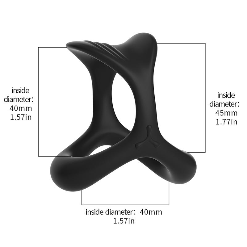 Anneaux péniens Pénis Masculin Érection Écarteur Extenseur Anneaux de Cock Retarder l'Éjaculation Agrandisseur de Pénis Masseur de Gland Jouets Sexuels pour Adultes Hommes