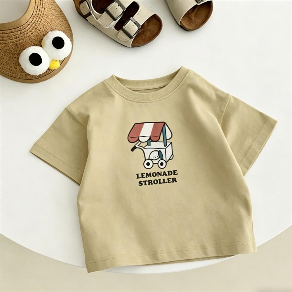 Fruit TShirt 1-7Years Old Child Short Sleeve Printing Tees Summer Child's Clothes Pure Cotton Tees Kids Lovely Round Neck Tops