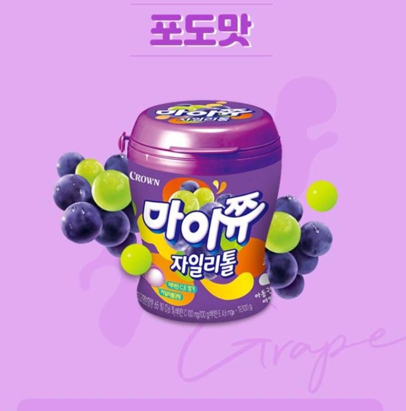 MyChew Xylitol Candy 110g, 4 Flavors – Apple, Grape, Peach, Strawberry – Chewy Snack