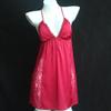 Lace Trim Padded Strappy Nightgown - Women's Spring/Summer/Autumn Collection, Front Button, Sexy & Elegant Style