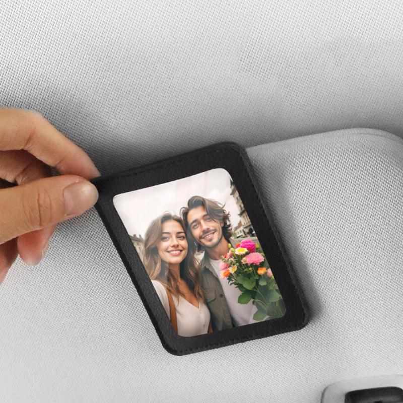 Car Visor Photo Clip Interior Decoration For Car Temporary Parking Number Plate & Photo ID Clip-3inch Photo Clips