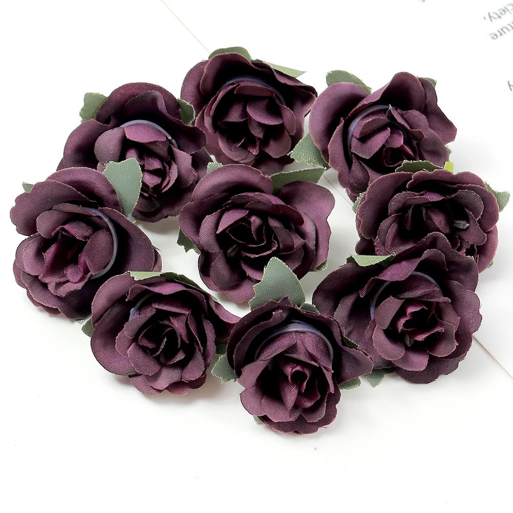 10/20Pcs 3.5cm Mini Rose Artificial Flowers Heads for Home Decor Garden Wedding Decoration Fake Flowers DIY Craft Accessories