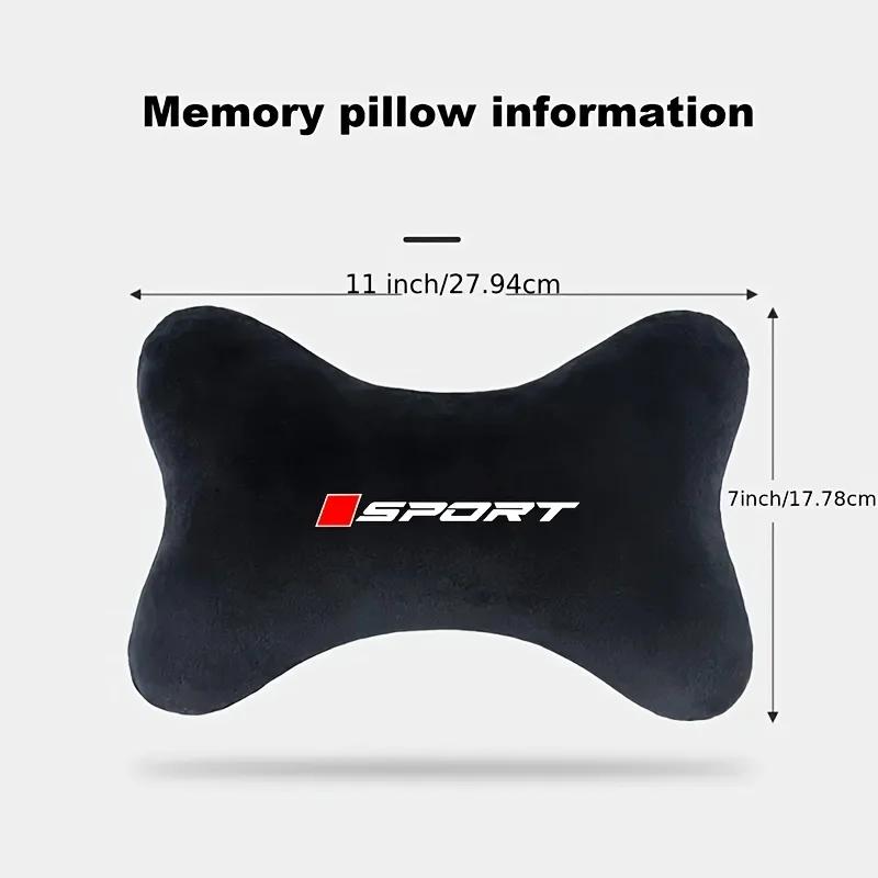 2Pcs Car Neck Headrest Neck Pillows Support Cushion Auto Interior Accessories for Comfortable Relax Suitable Various Car Models