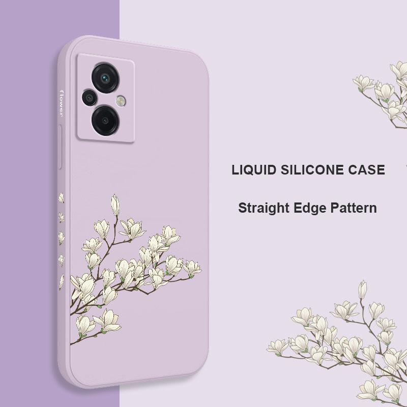 White Orchid Phone Case For Xiaomi Poco F8 F7 X7 M6 X6 F6 M5 M5S F5 X5 F4 X4 M4 F3 M3 X3 Pro 4G 5G GT NFC Silicone Cover