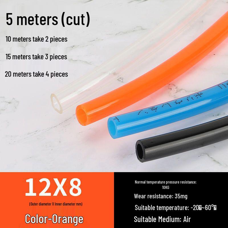 High-Pressure 8MM PU Pneumatic Air Hose for Air Compressors