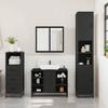 VidaXL Bathroom Furniture Set 3 Pcs Black Engineered Wood, Bathroom Cabinet, Storage Cabinet of 3301030