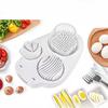 Egg Slicer - Home-use Stainless Steel Egg Cutter - for Removing The Skin of Preserved Eggs, Cutting Boiled Eggs, and Slicing Eggs - Dividing Device