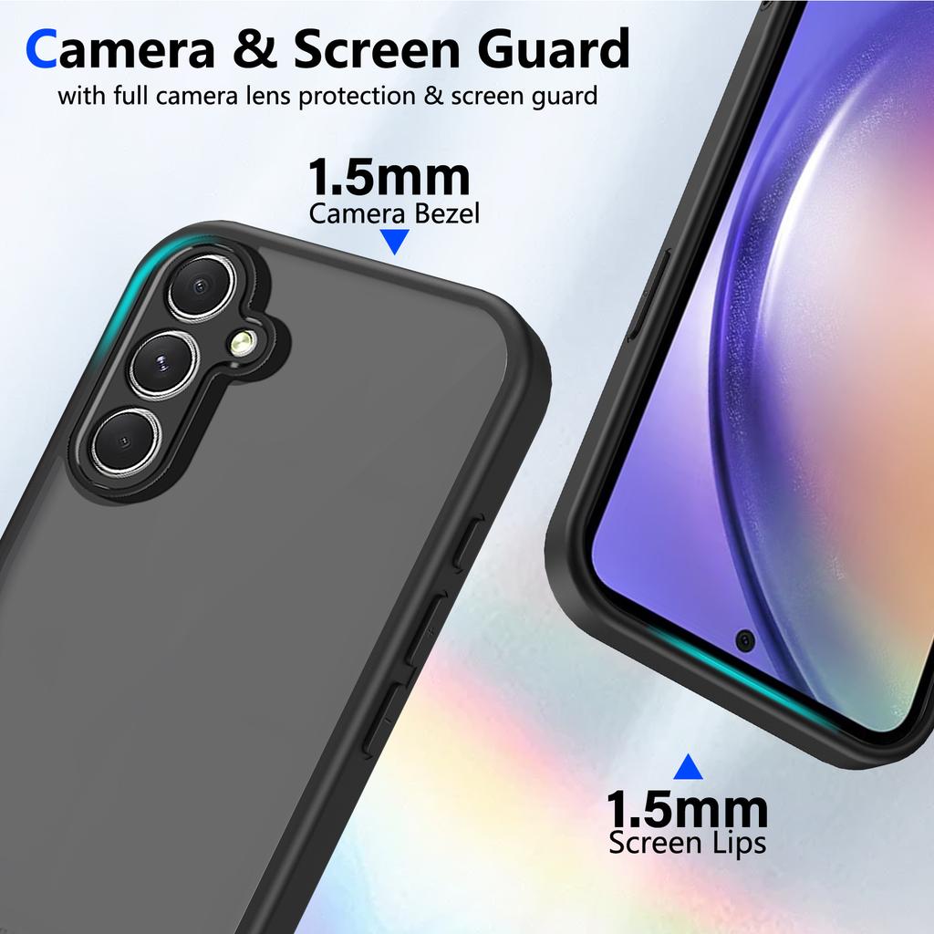 Matte Transparent Shockproof Case For Samsung Galaxy M56 F06 M55 M54 M53 M51 M36 M35 M34 M16 M33 C55 F55 F54 M55S F36 F34 Cover