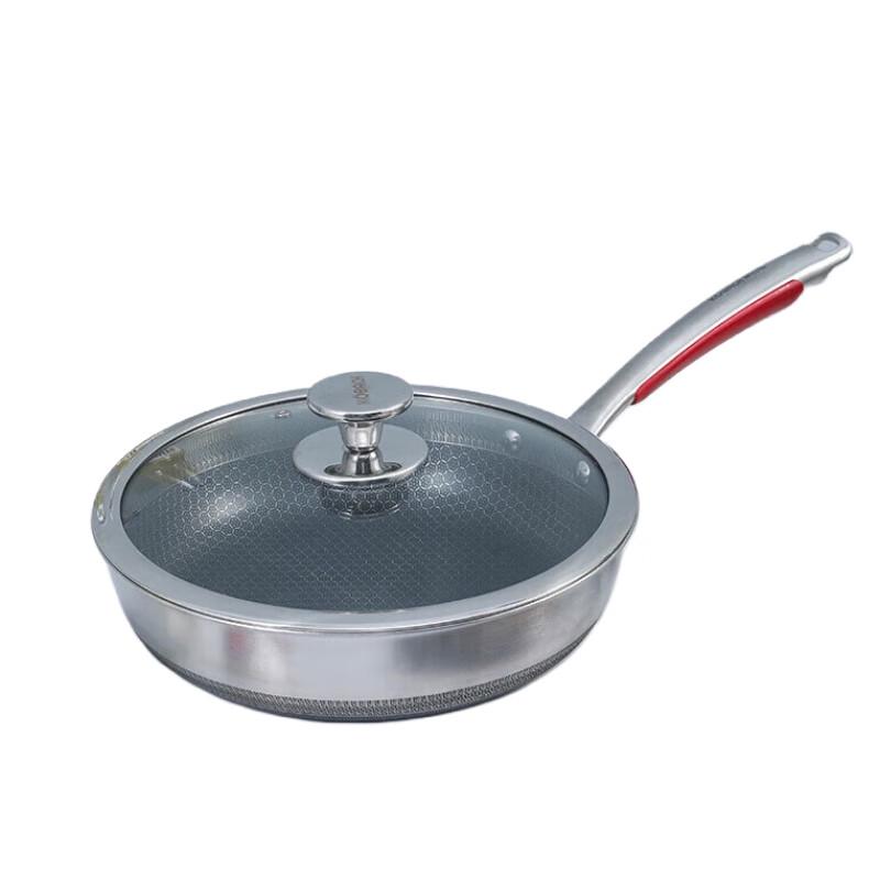 Kangbach 316L Stainless Steel Honeycomb Wok Frying Pan Set