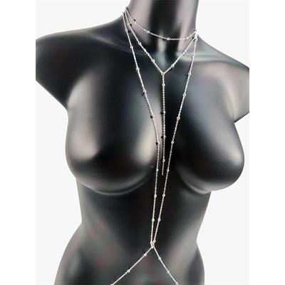 Damen Europäisch & Amerikanisch Punk Gothic Körperkette Bikini BH & Strand Taillenschmuck
