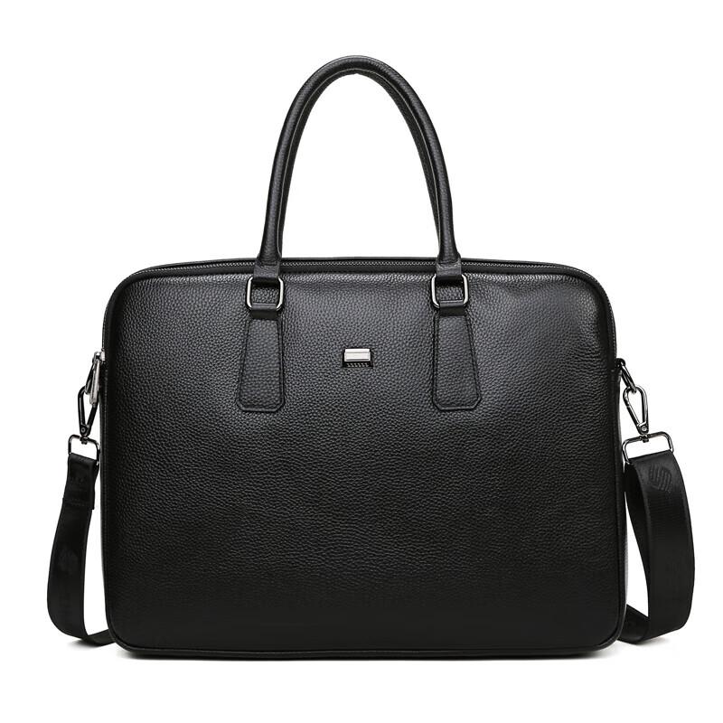 Мужская горизонтальная кожаная деловая сумка-портфель SL-1902 Oxford 12 inches