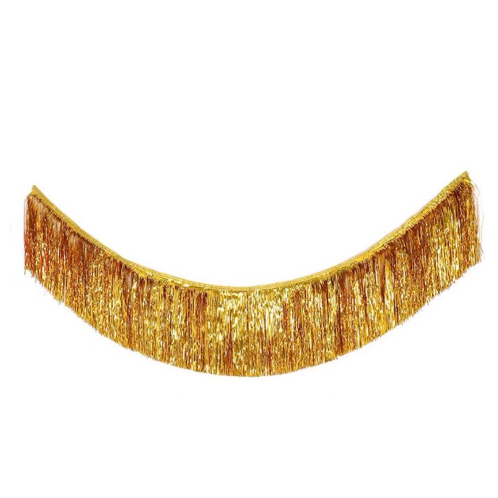 Multicolor Drizzle Garland Encryption Metallic Tinsel Tassel String Background Ornament Thickening Metallic Foil Fringe