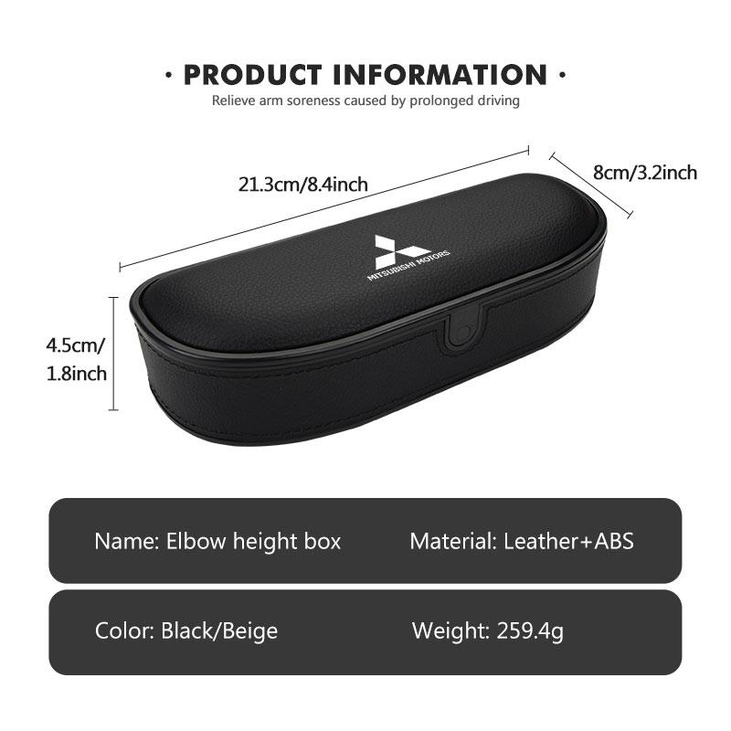 Car Elbow Support Door Storage Box Seat Armrest Support For Mitsubishi Outlander Lancer L200 ASX Pajero Grandis Eclipse