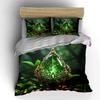 Mystical Green Crystal Decor Set Soft Comfortable Duvet Cover Bedding Set Included 1*Duvet Cover & 2*Pillowcases gift