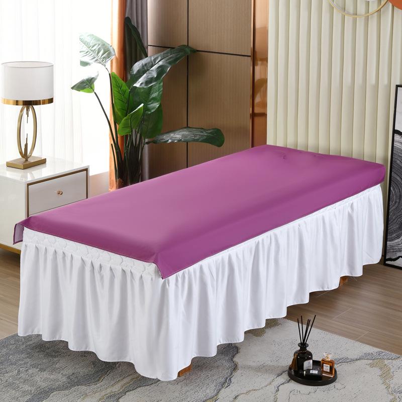 Waterproof Oilproof Beauty Bed Sheet with Hole - Oil-Resistant, Anti-Dirty, Skin-Friendly for Salons and Massage.