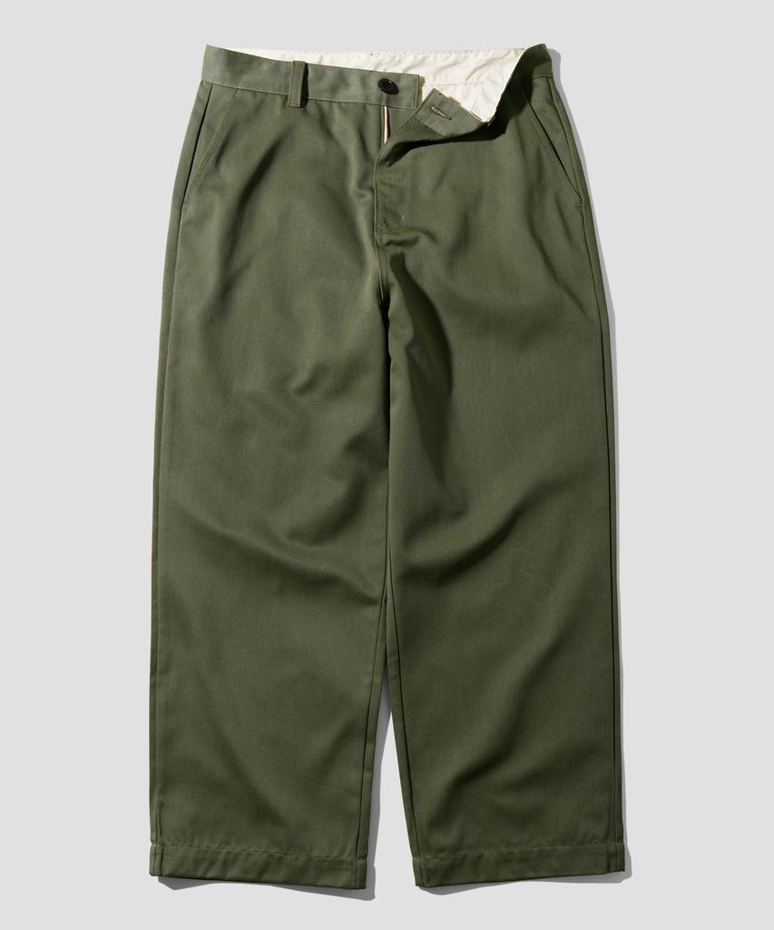 PERSTEP Mix Wide Chino Pants Khaki Julp4687