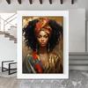 Abstract African Black Female Portrait 5DDIY Diamond Painting Art Cross Embroidery African Girl Painting Living Room Decoration