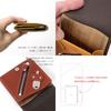 REAL Equip Wallet Wallet Thin Compact Multifunctional Cashless Men Women Genuine Leather Natural Wood Wood Leather Made In Japan [VARCO WOOD] Bi-fold