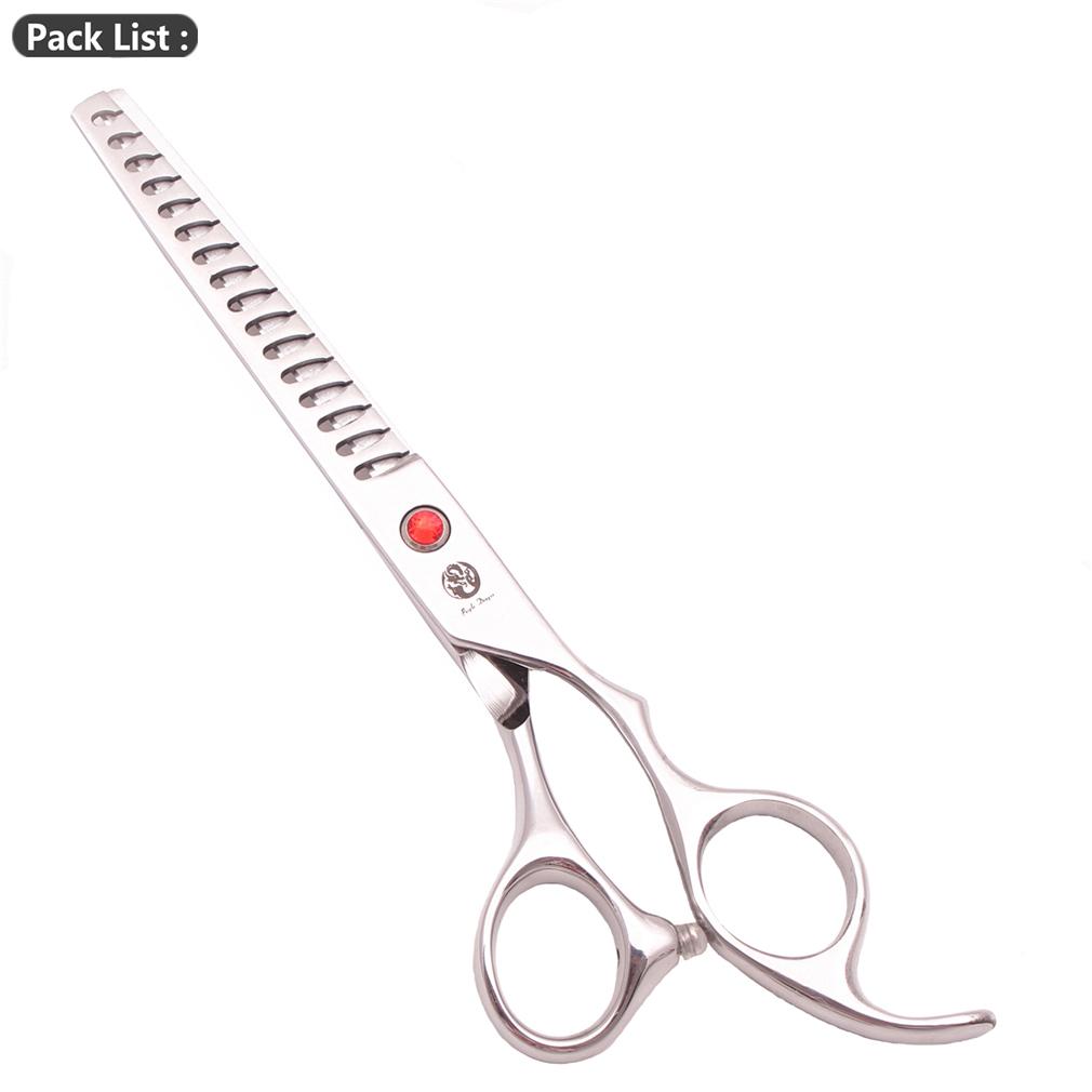 Nůžky na stříhání psů Purple Dragon 6,5" 7" Nerezové zahnuté nůžky Profesionální zvířecí nůžky Chunker Efilační nůžky Z3002