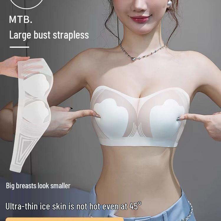 Summer Strapless Anti-Sagging Invisible Tube Top for Large Busts