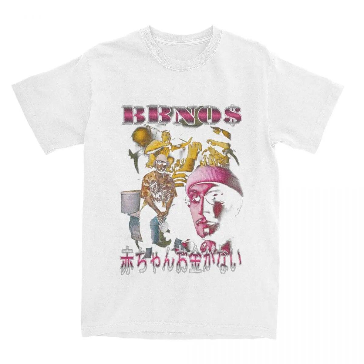 

Винтажная рубашка BBNO $ Bootleg Merchandise унисекс для женщин и детей No Money Rapper юмористическая футболка из 100% хлопка топы с короткими рукавами для взрослых 3XL