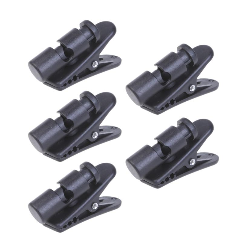 Long Last ABS Material Solid Clip Black Headphones Wire Clip for Managing Earphone Wire User Friendly Cord Holder