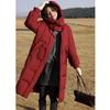 De Mana Women's Hooded Down Jacket with Aerogel & Volcanic Rock Heat Retention