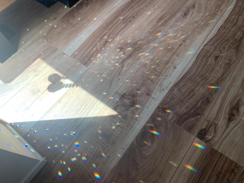 Set of 2 Crown Glass Suncatcher Crystal Balls, 40mm x 50cm, Includes Box