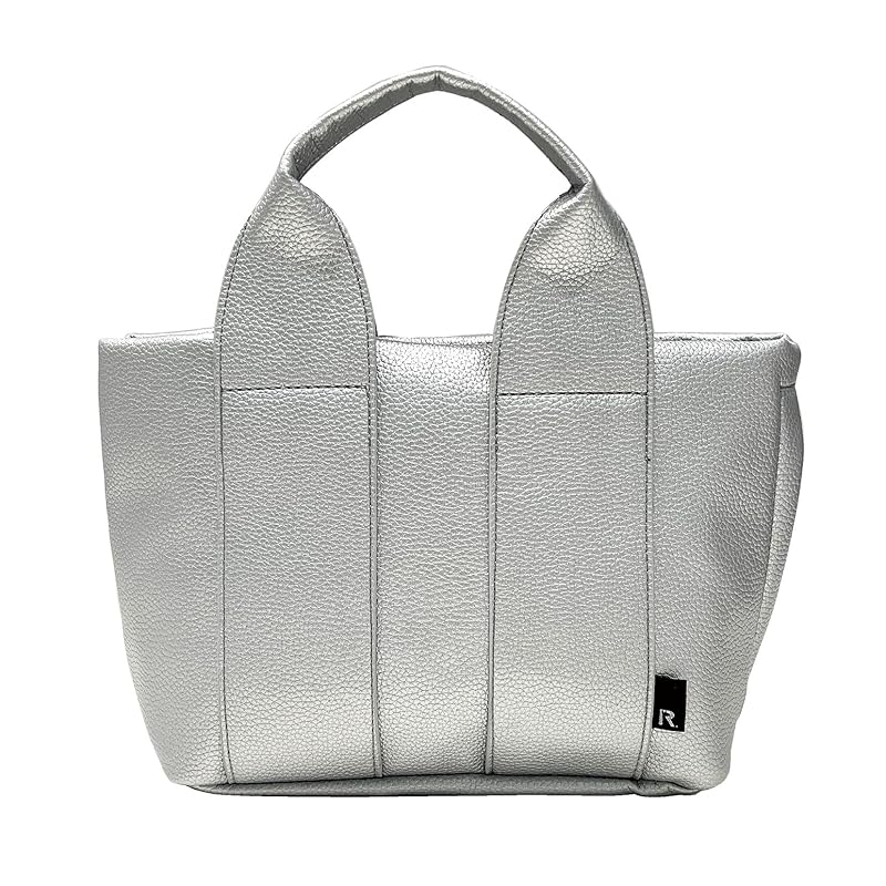 

[Root] 1322 Smaller independence faux leather Horizontal type tote bag SN DELI gentry (03 silver)