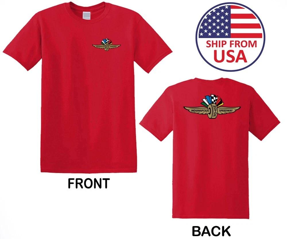 Indianapolis Motor Speedway Men s Red Size S to 3XL XL