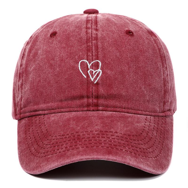 Classic Cotton Baseball Cap With Embroidered Letters For Casual Outdoor Wear
