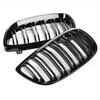 Gloss Black Front Bumper Grill Suitable for BMW 3 Series E92 E93 M3 06-09 car modification with black double line grille and double bar grille