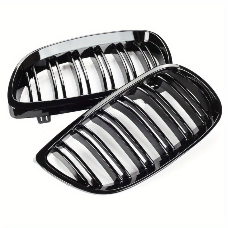 Gloss Black Front Bumper Grill Suitable for BMW 3 Series E92 E93 M3 06-09 car modification with black double line grille and double bar grille