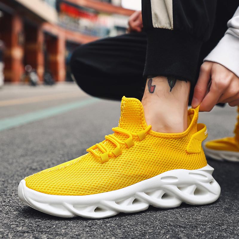 Pánské tenisky Letní prodyšné sportovní boty Lehké outdoorové síťované běžecké boty Atletické joggingové tenisky Velikost 48 Vycházková obuv