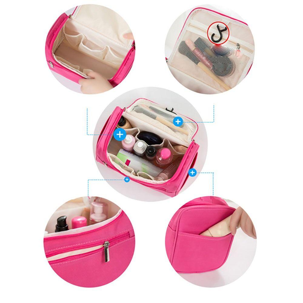 Women Men Toiletry Pouch Waterproof Cosmetic Bag Organizer Travel Makeup Bag Hanging Storage Wash Bag